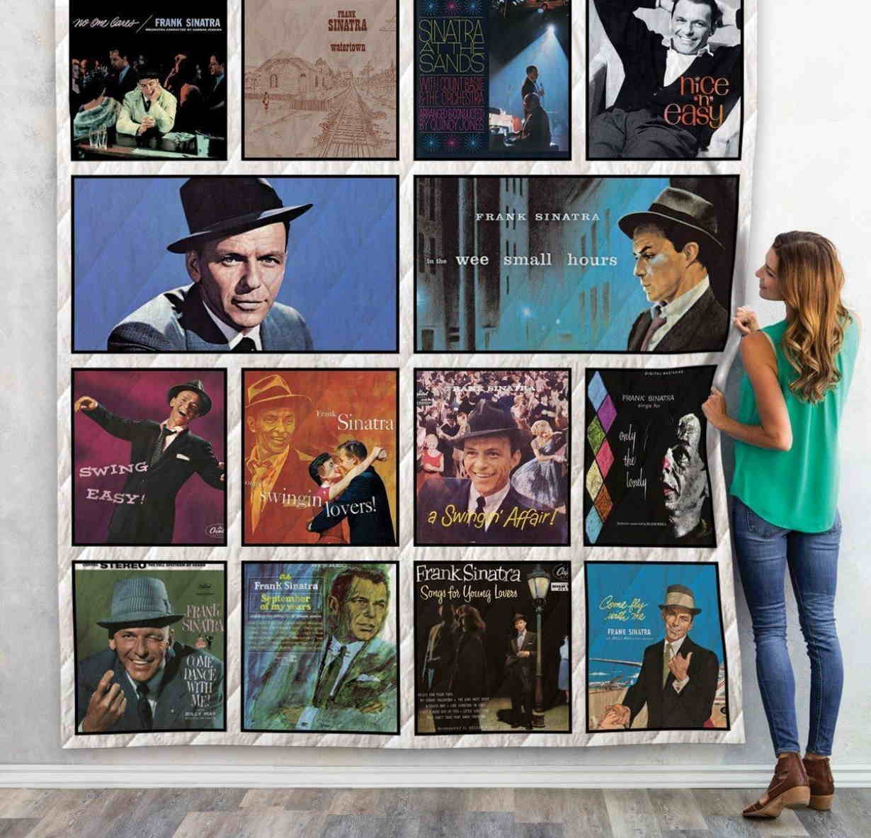 Frank Sinatra Album 3D Quilt Blanket