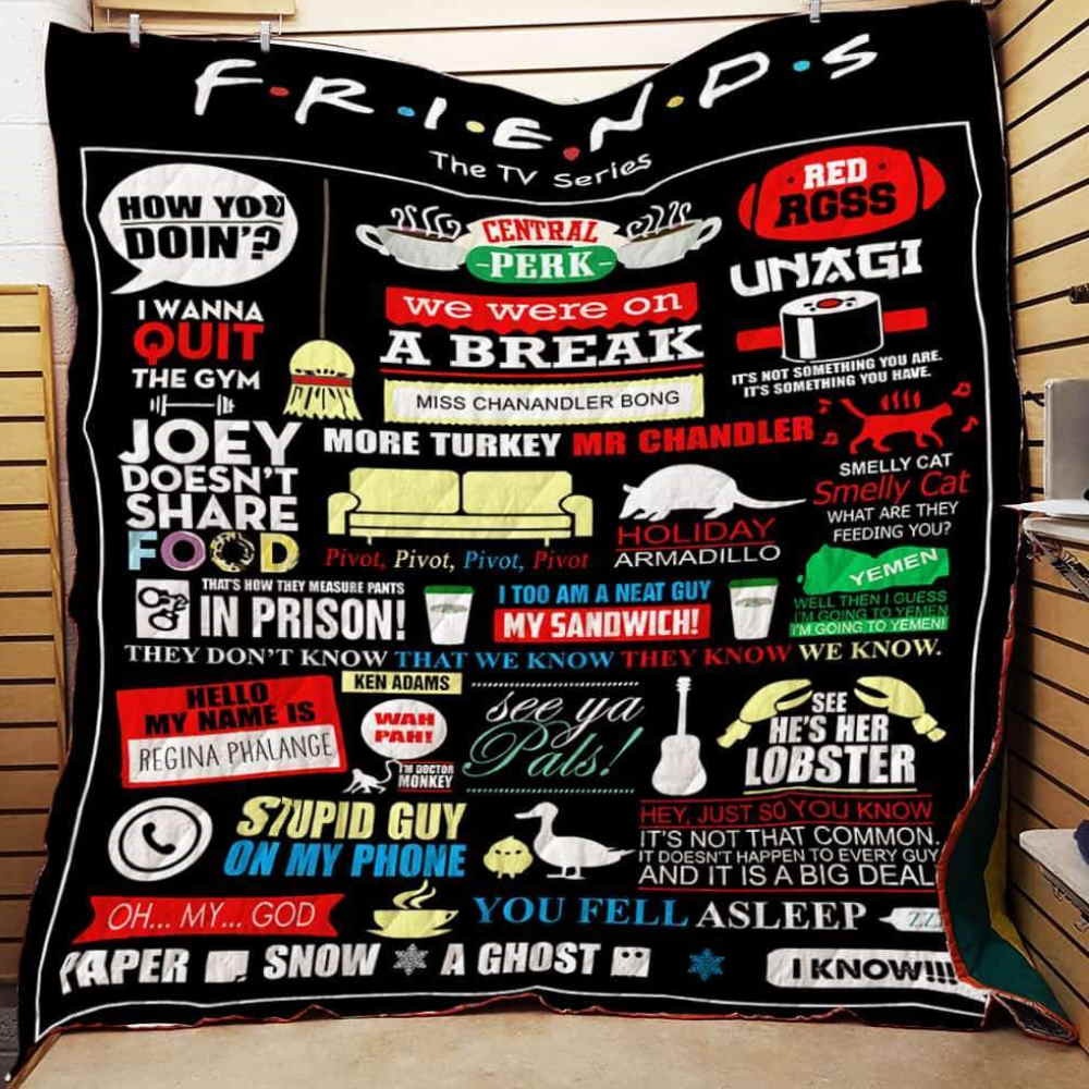 F.R.I.E.N.D.S All Over Printed Quilt Blanket