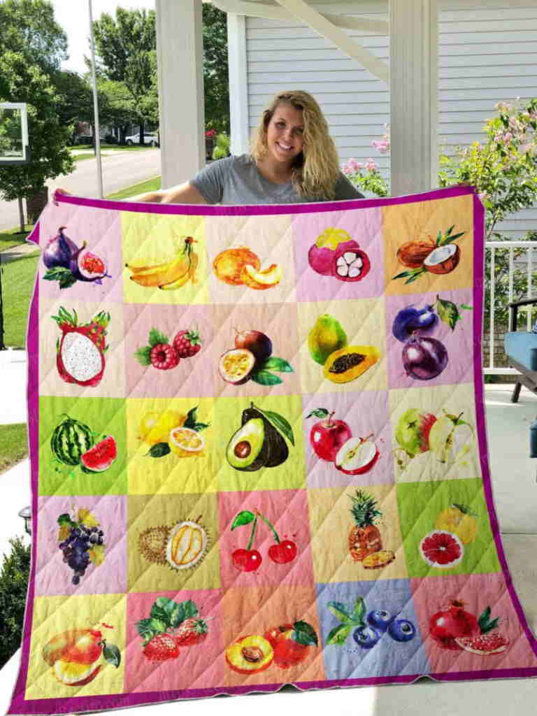 Fruit 3D Quilt Blanket