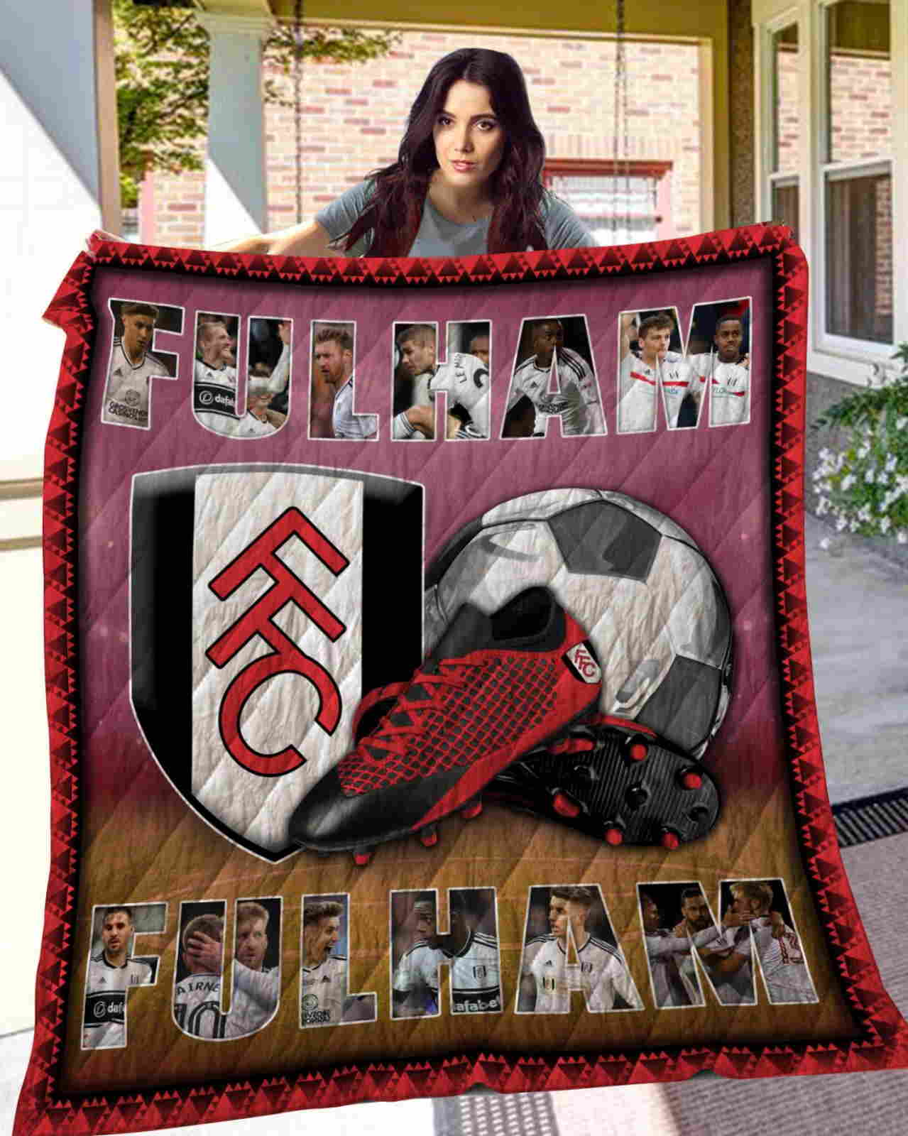 Fulham F.C 3D Quilt Blanket