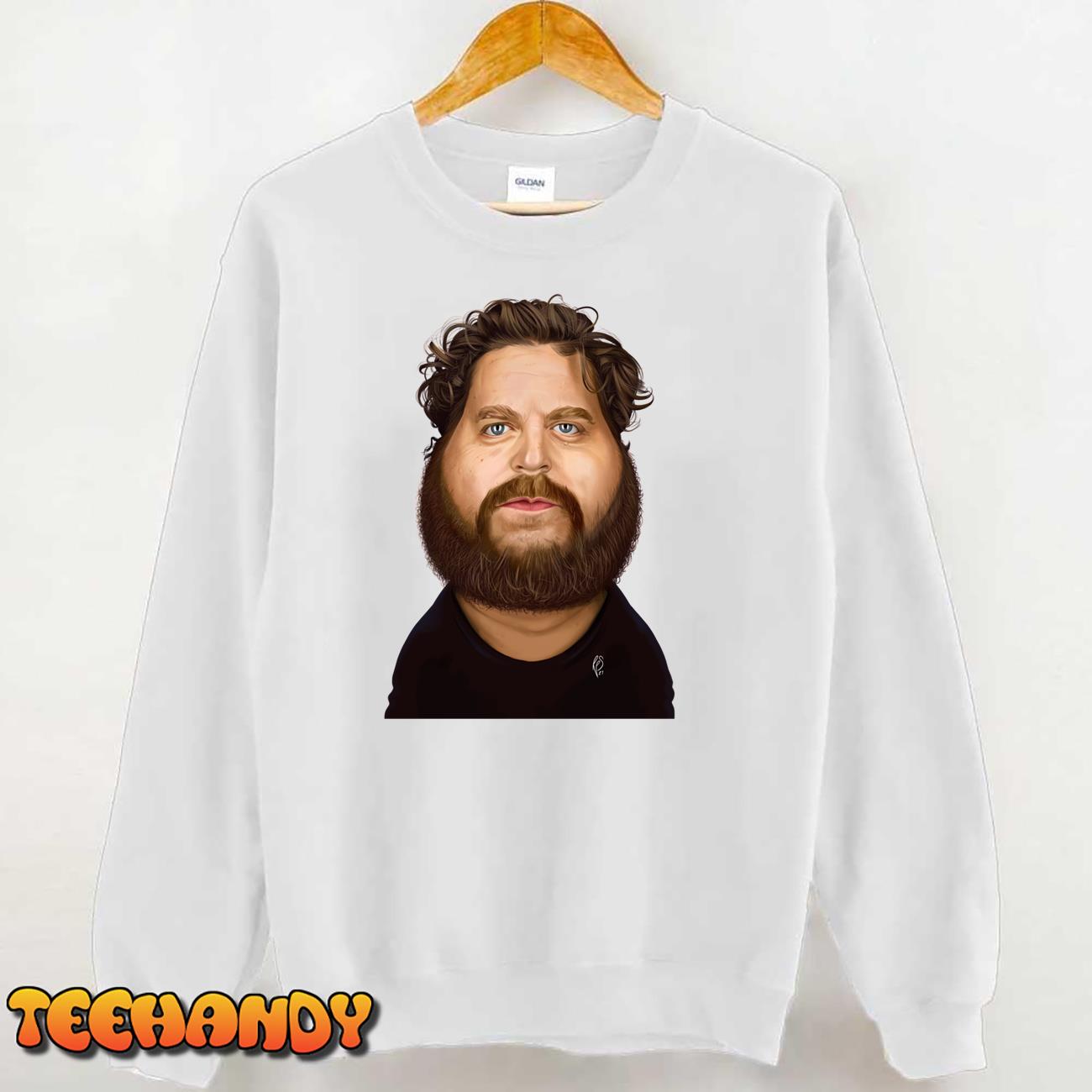 Funny Face With Zack Galifianakis Vintage Art Trending Unisex T Shirt