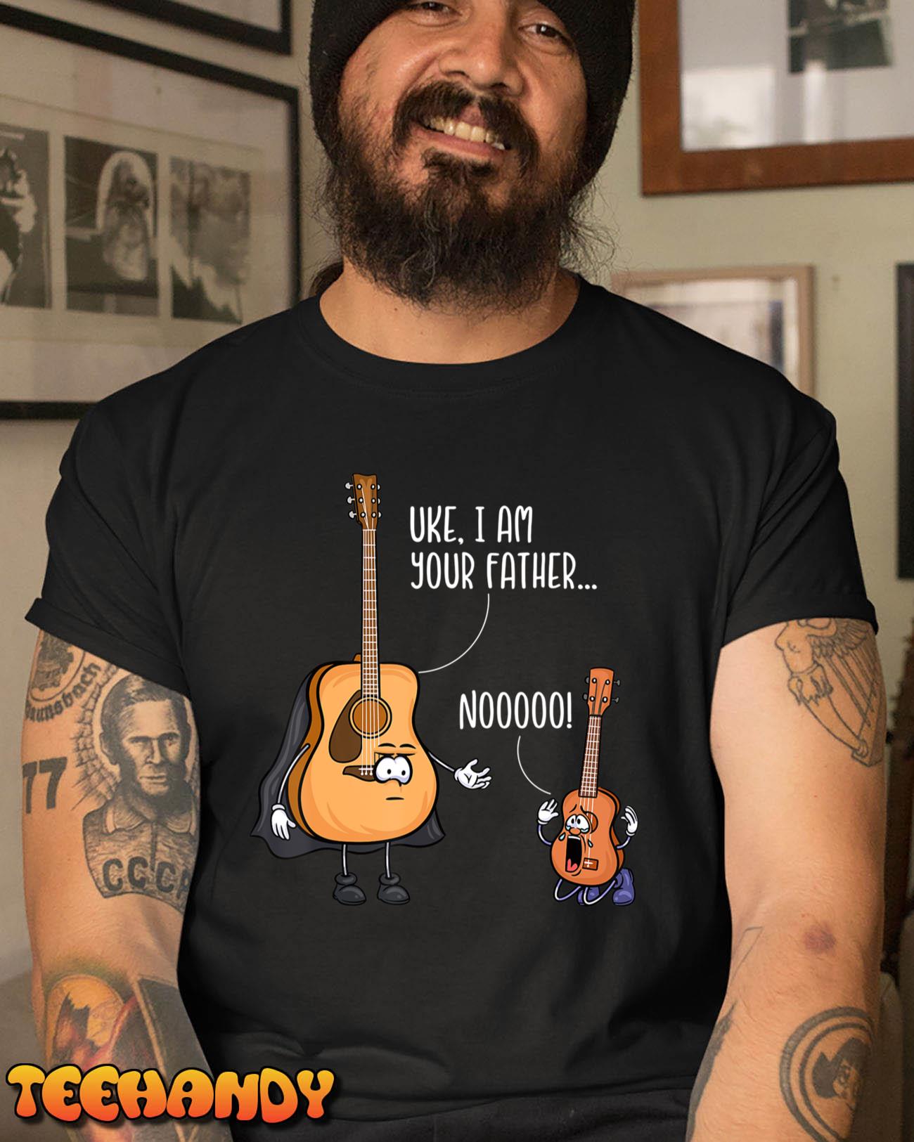 Funny Guitar Tshirt, Ukelele Shirt, Uke I Am Your Father T-Shirt