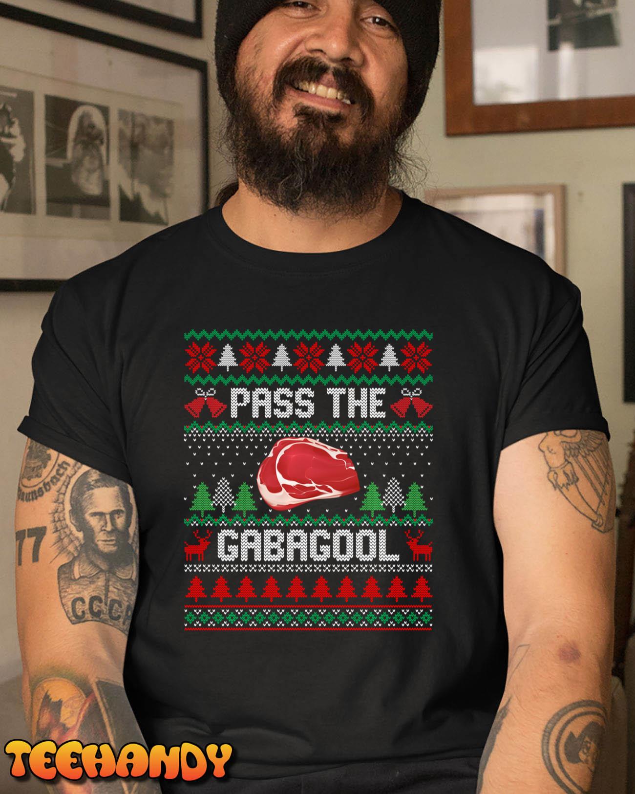 Funny Xmas Pass The Gabagool Tacky Ugly Christmas Sweatshirt