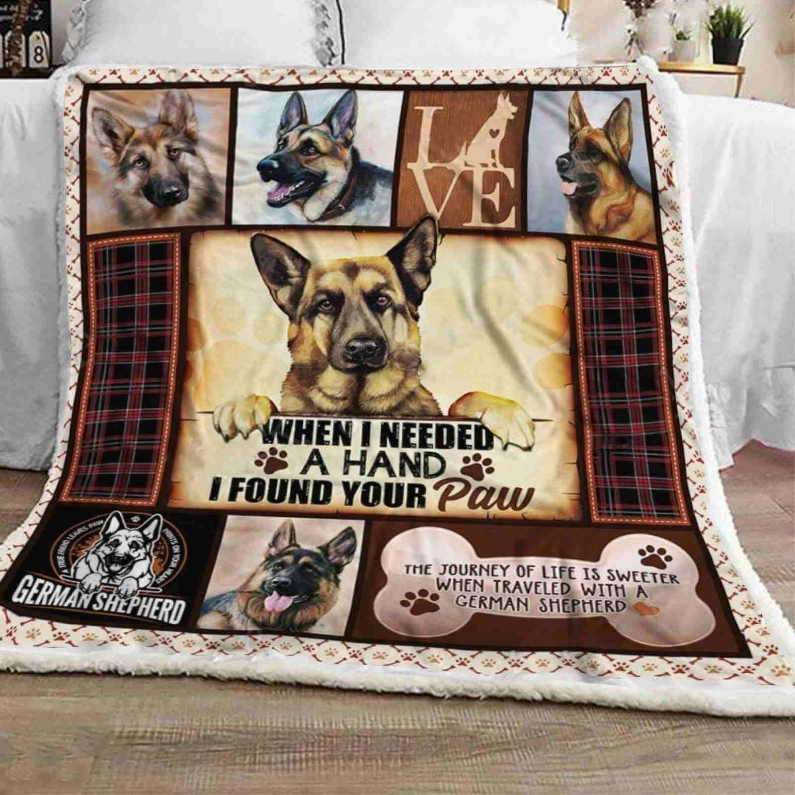 German Shepherd I Traveled With Quilt Blanket