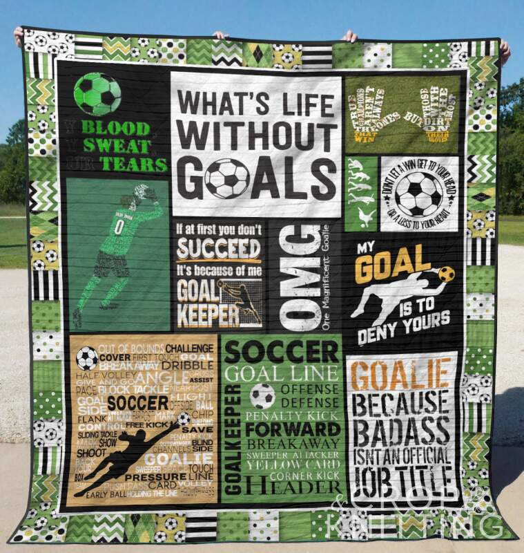 Goals 3D Quilt Blanket