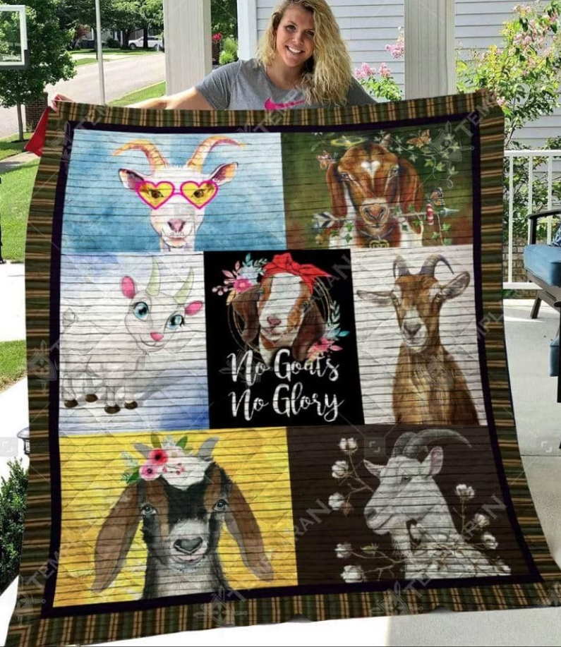 Goat Lots Quilt Blanket