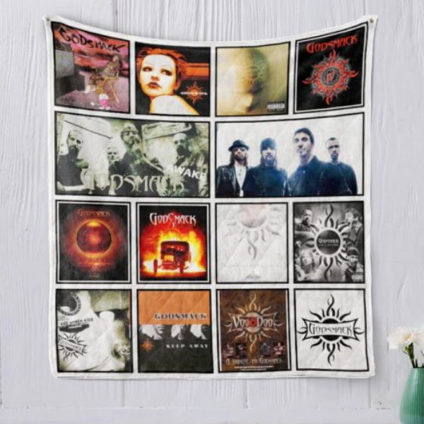 Godsmack Two 3D Quilt Blanket