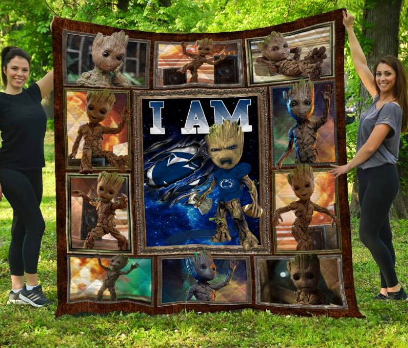 Groot Penn State Nittany Lions 3D Quilt Blanket