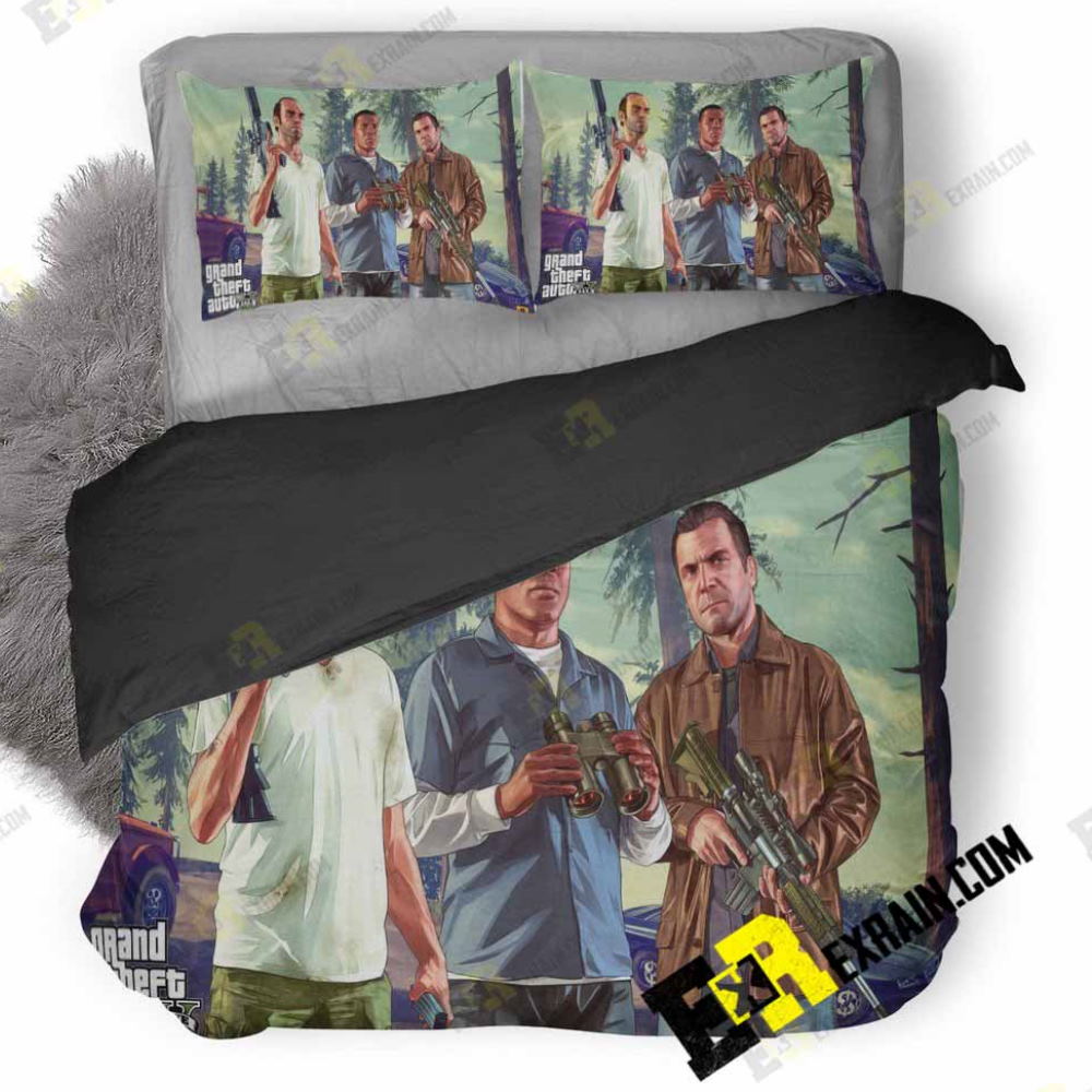 Gta Game Wallpaper 3D Bedding Set