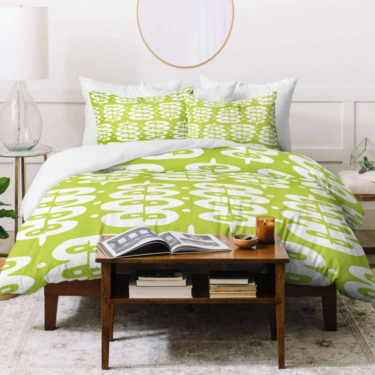 Heather Dutton Fern Frond Green Bedding Set