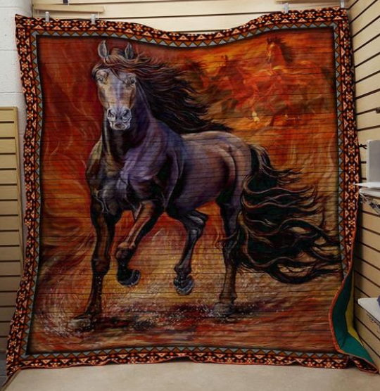 Horse Wild Horse Quilt Blanket