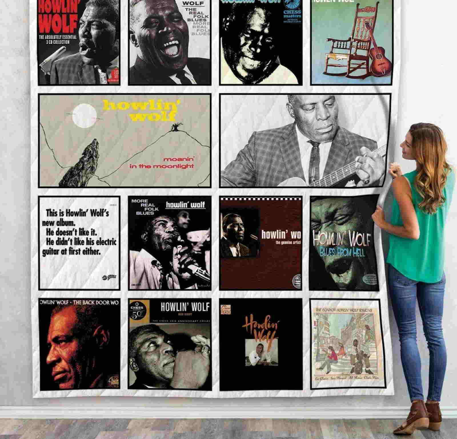 Howlin’ Wolf Albums 3D Quilt Blanket