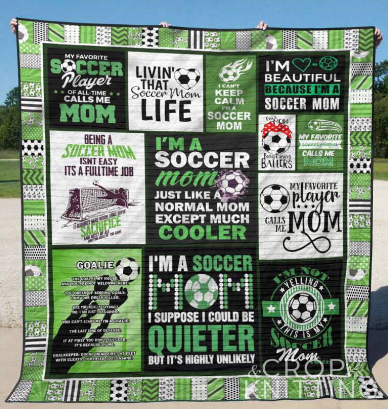 I Am The Soccer Mom 3D Quilt Blanket