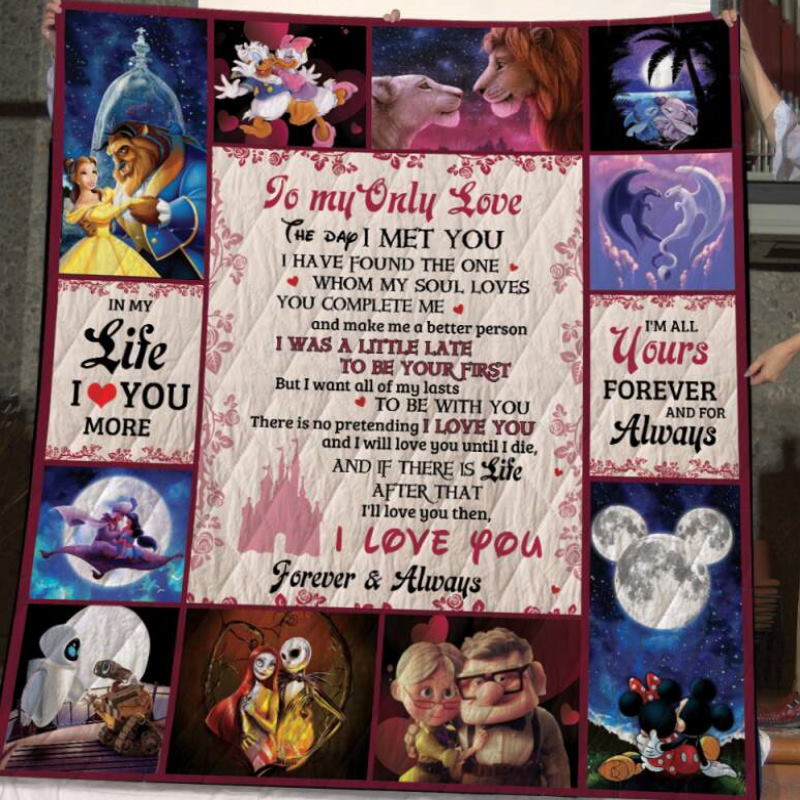 I Found The One Whom My Soul Loves Disney Quilt Blanket