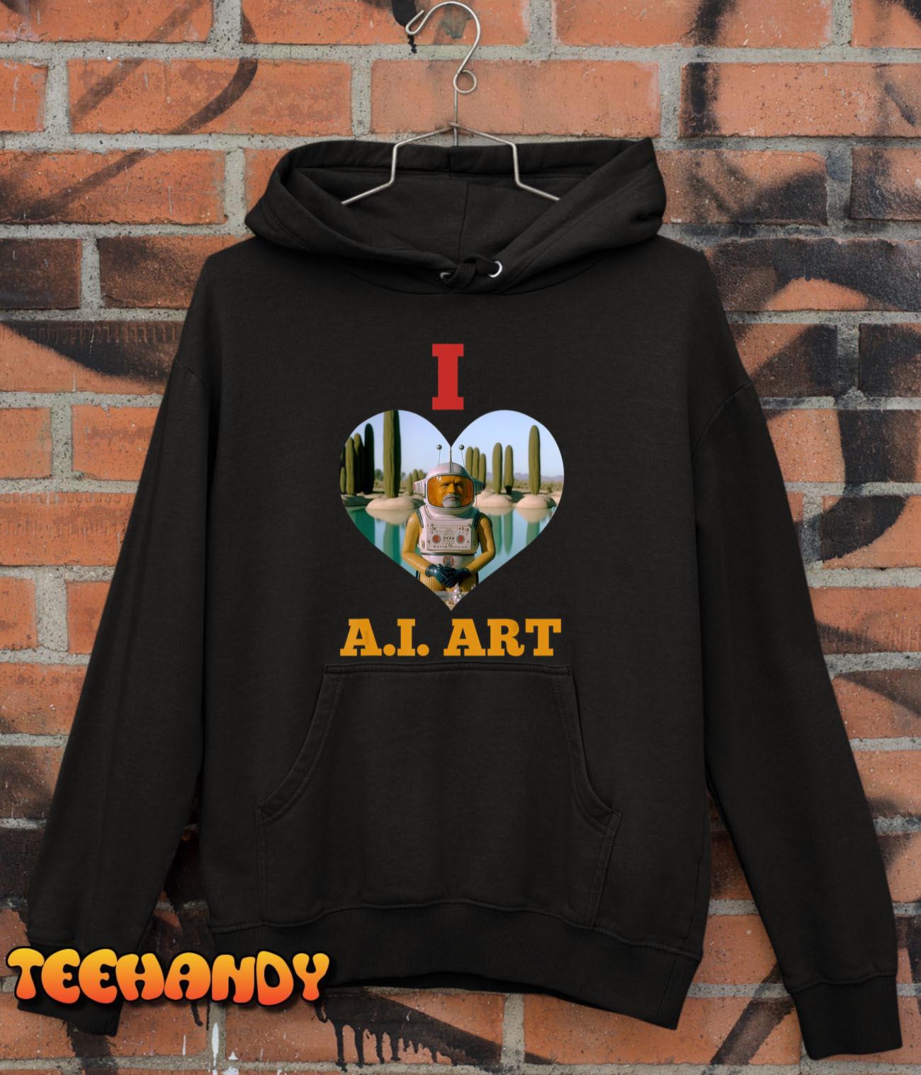 I Heart A.I. Art T-Shirt