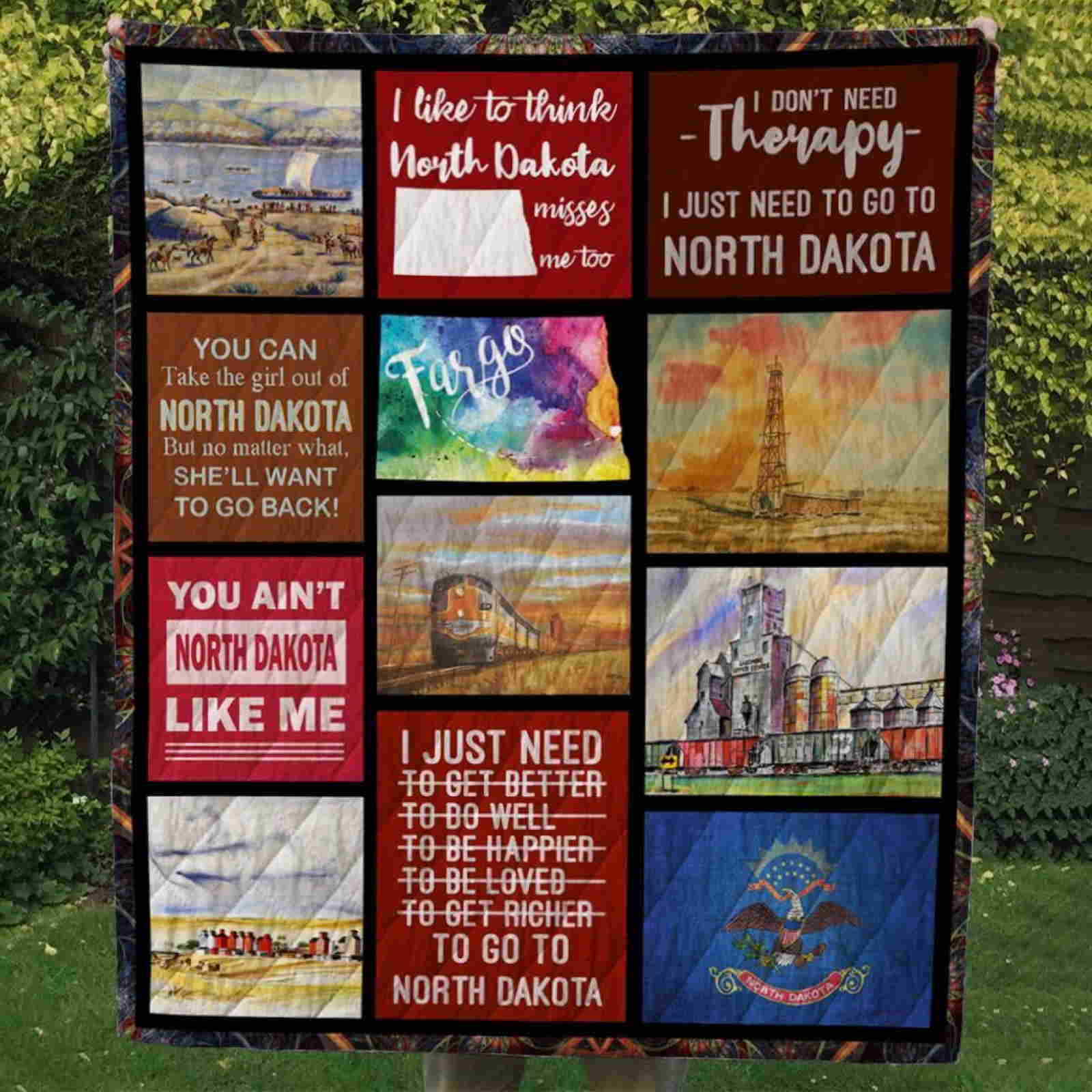 I Like To North Carolina Mi Too Quilt Blanket