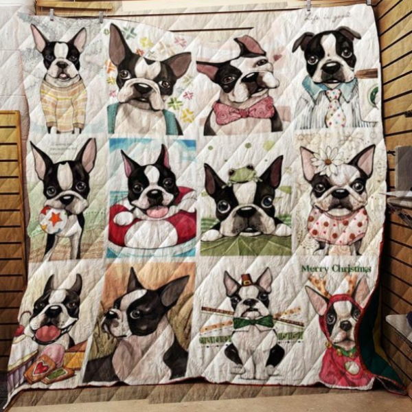 I Love French Bull 3D Quilt Blanket