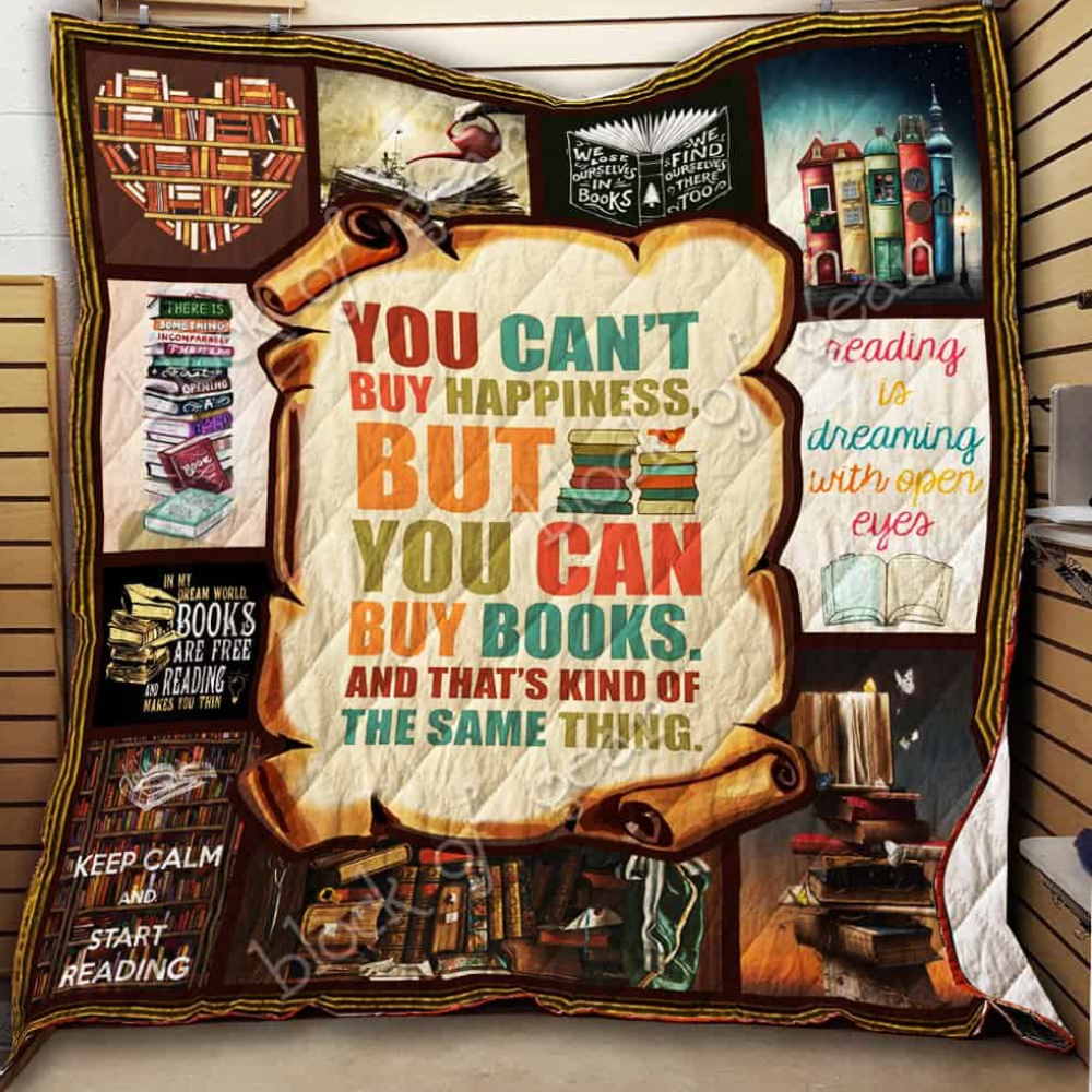 I Love Reading Books Quilt Blanket