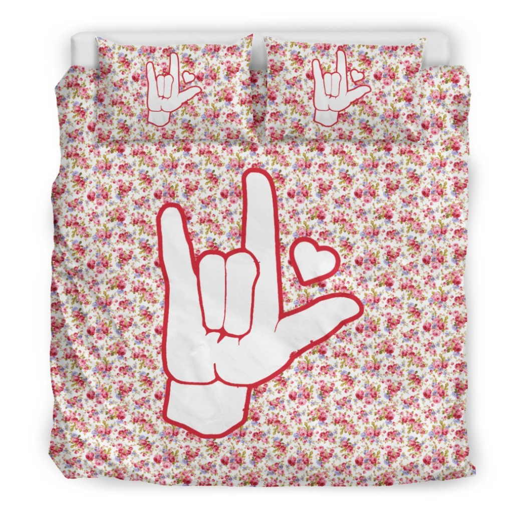 I Love You 3D Bedding Set