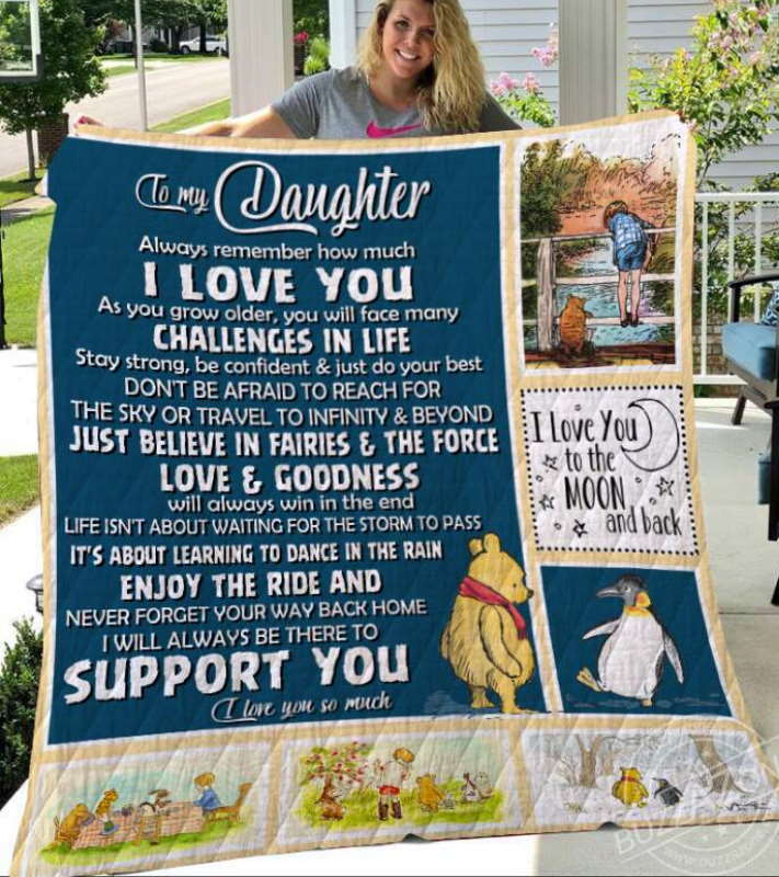 I Will Always Be There To Support You Poohfriends Quilt Blanket