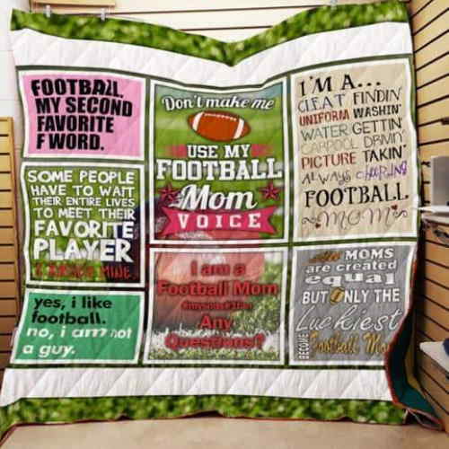 Iam Football Mom 3D Quilt Blanket