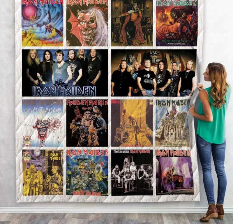 Iron Maiden Compilation Album 3D Quilt Blanket