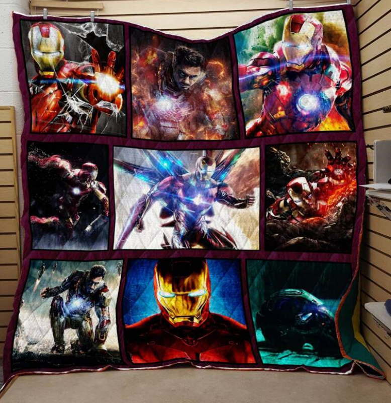 Iron Man Superhero Fabric 3D Quilt Blanket