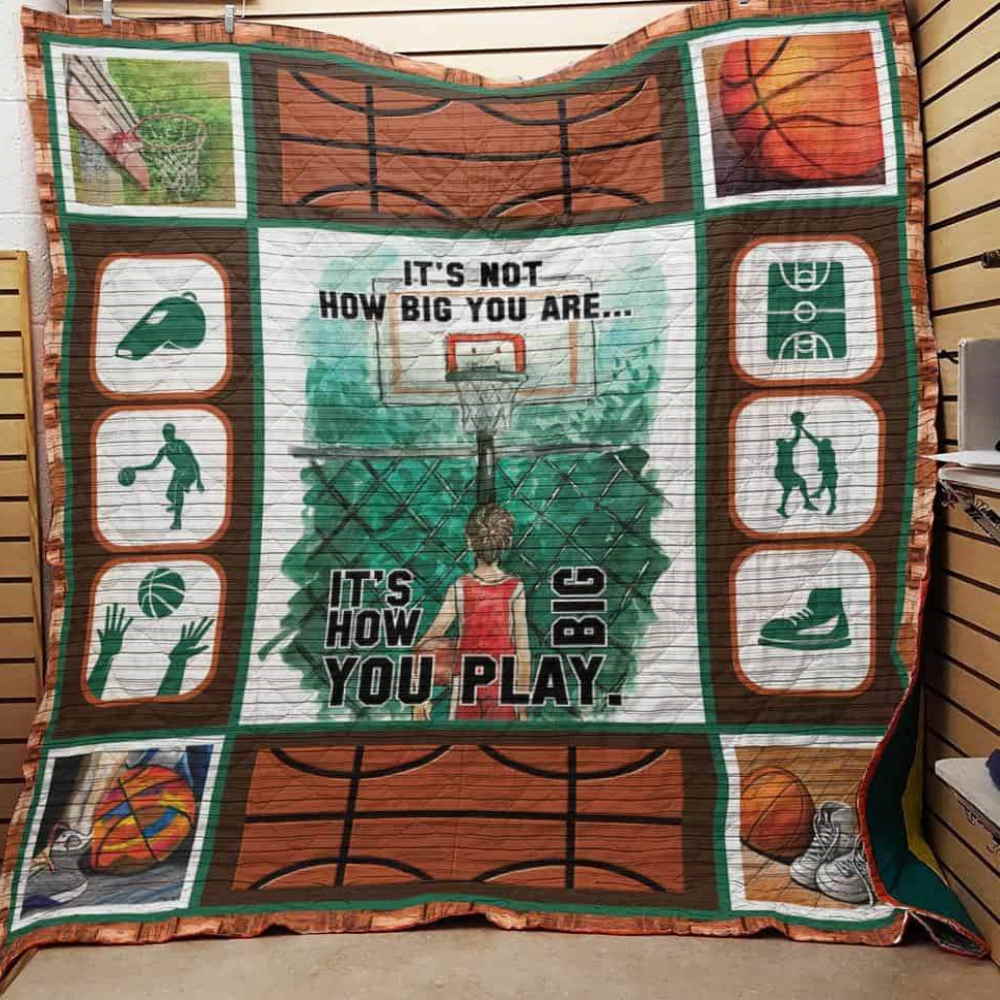 It’S Not How Big You Are Basketball 3D Quilt Blanket