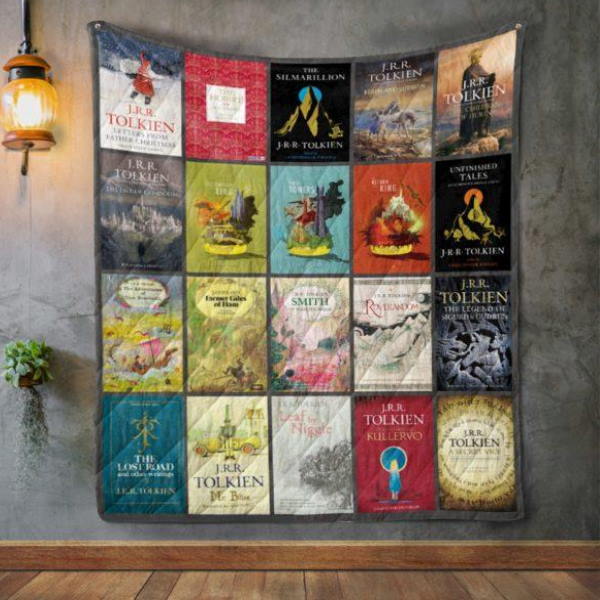 J. R. R. Tolkien Books 3D Quilt Blanket