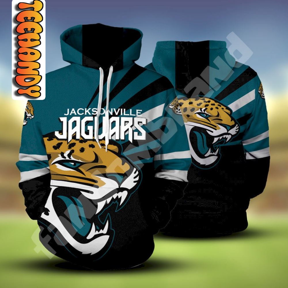 Jacksonville Jaguars 3D NFL Hoodie