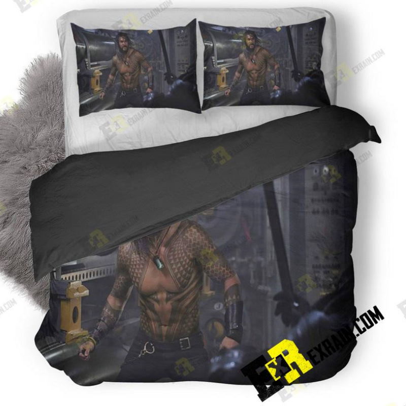 Jason Momoa In Aquaman Movie Jy 3D Bedding Set