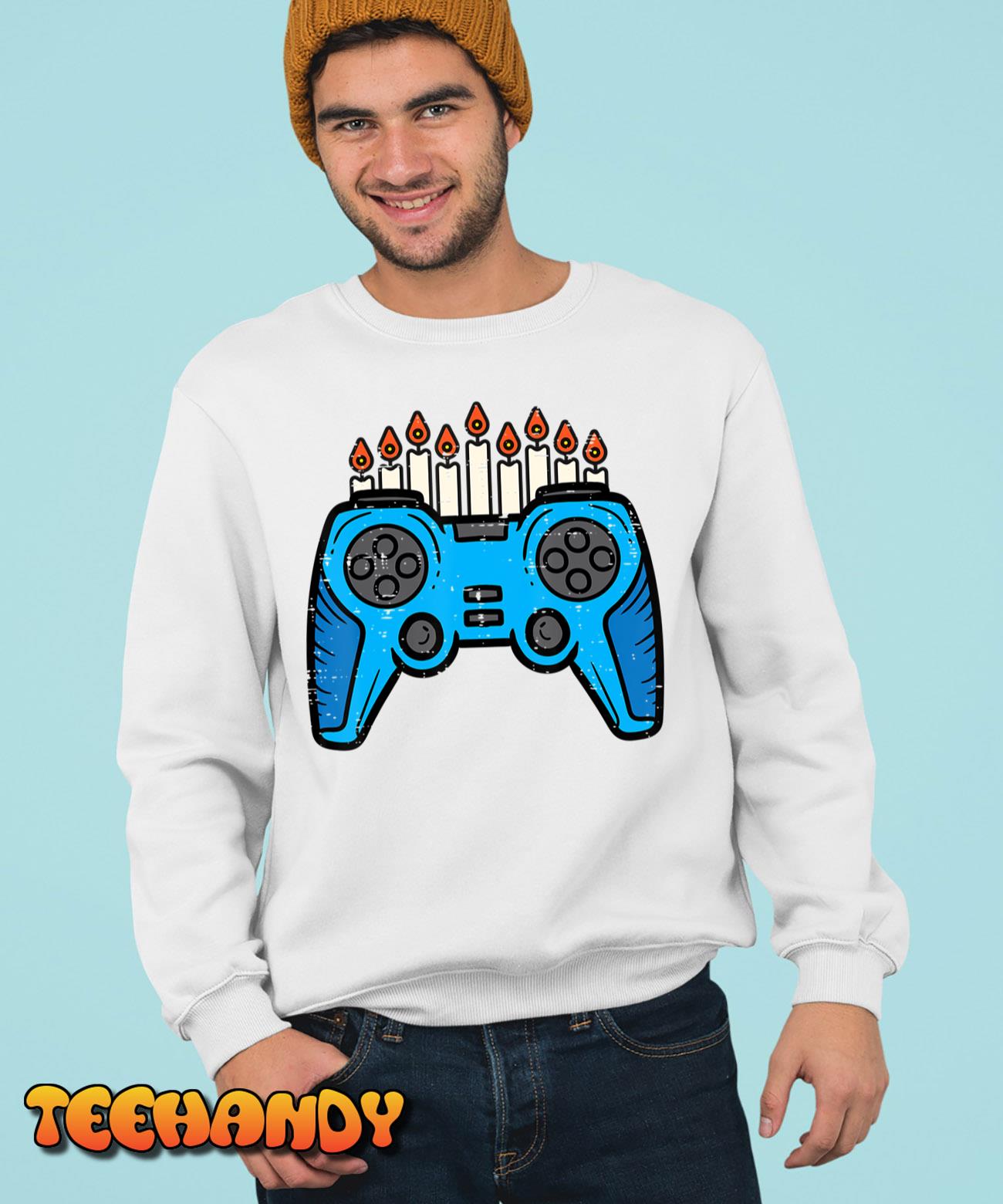 Jewish Video Game Gamer Hanukkah Chanukah Hoodie