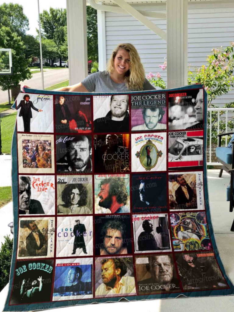 Joe Cocker All Over Printed Quilt Blanket