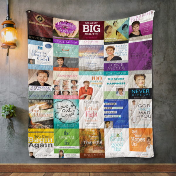 Joyce Meyer Books 3D Quilt Blanket