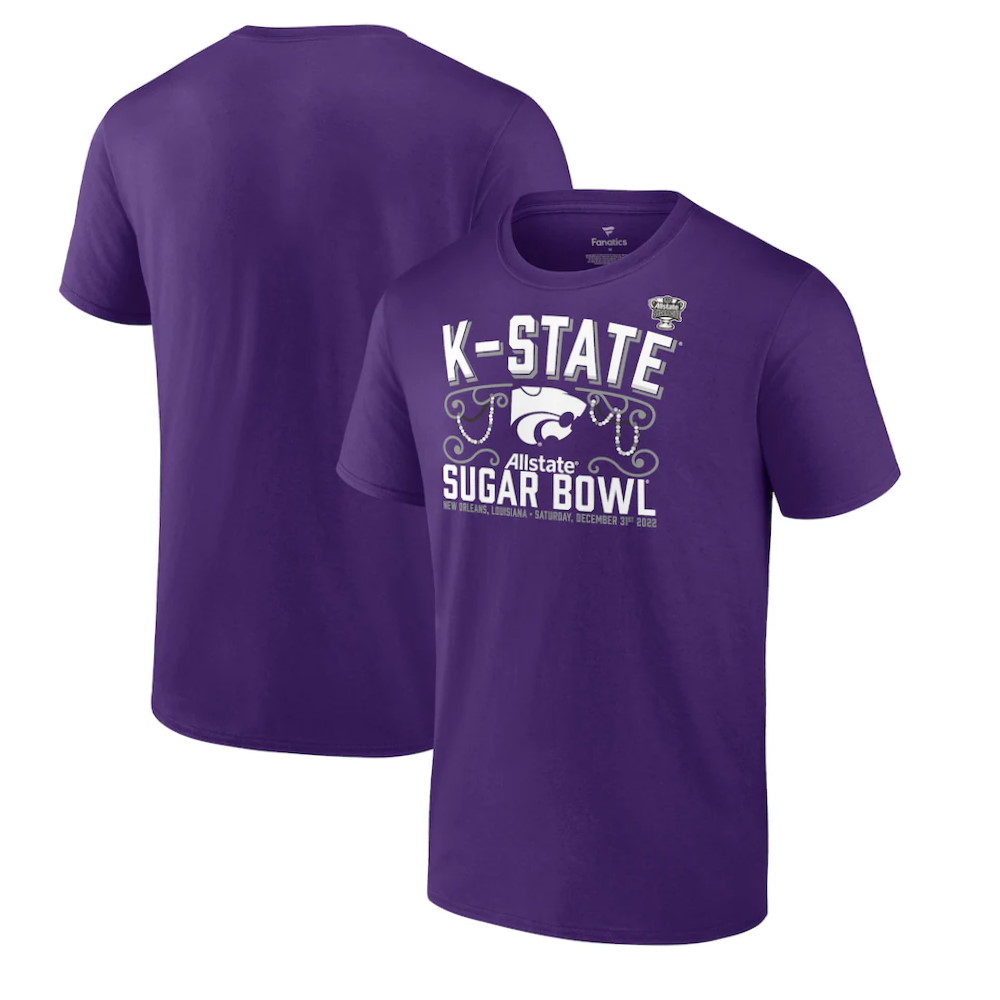 Kansas State Wildcats 2022 Sugar Bowl Gameday Stadium T-Shirt