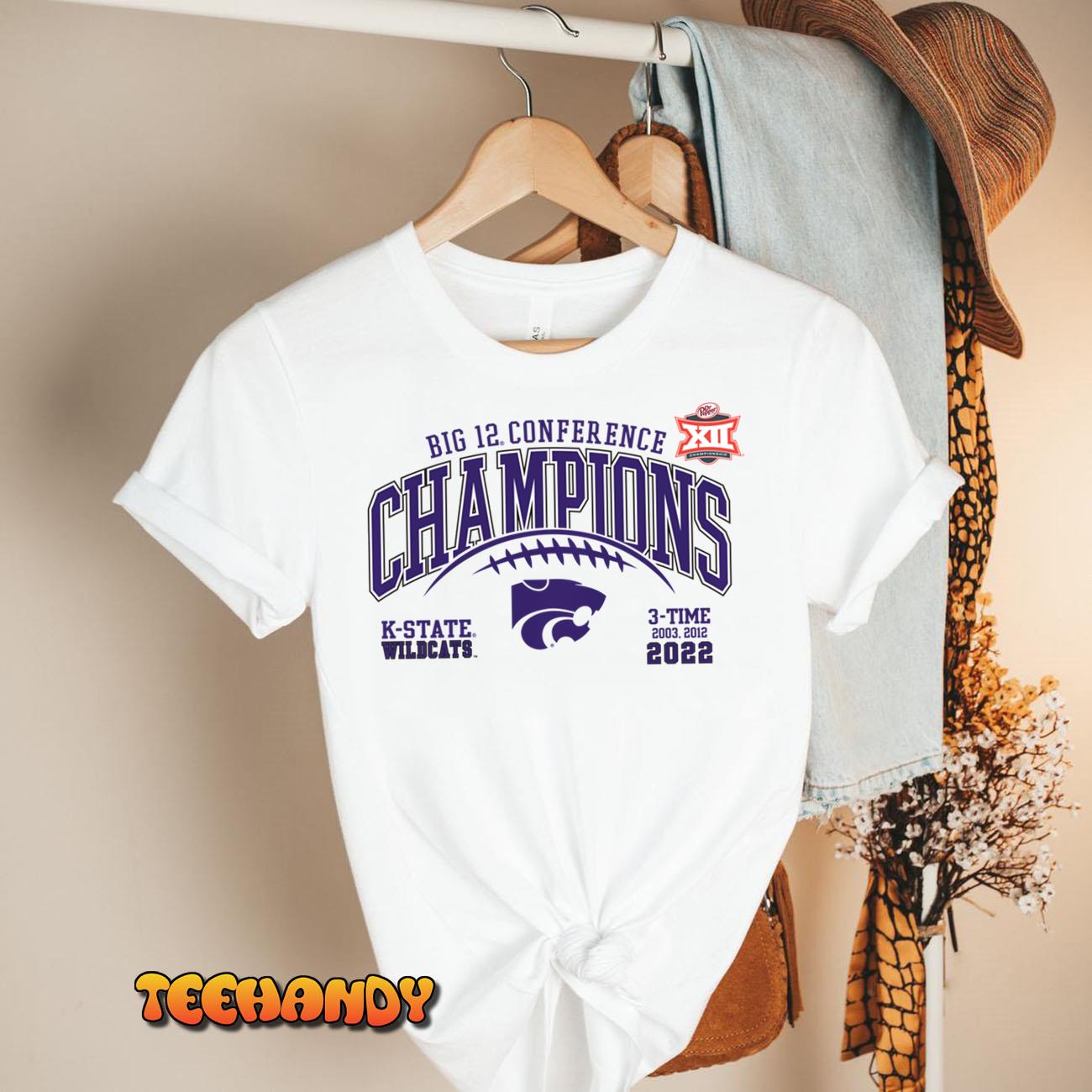 Kansas State Wildcats Big 12 Champs 2022 Laces Pullover Hoodie