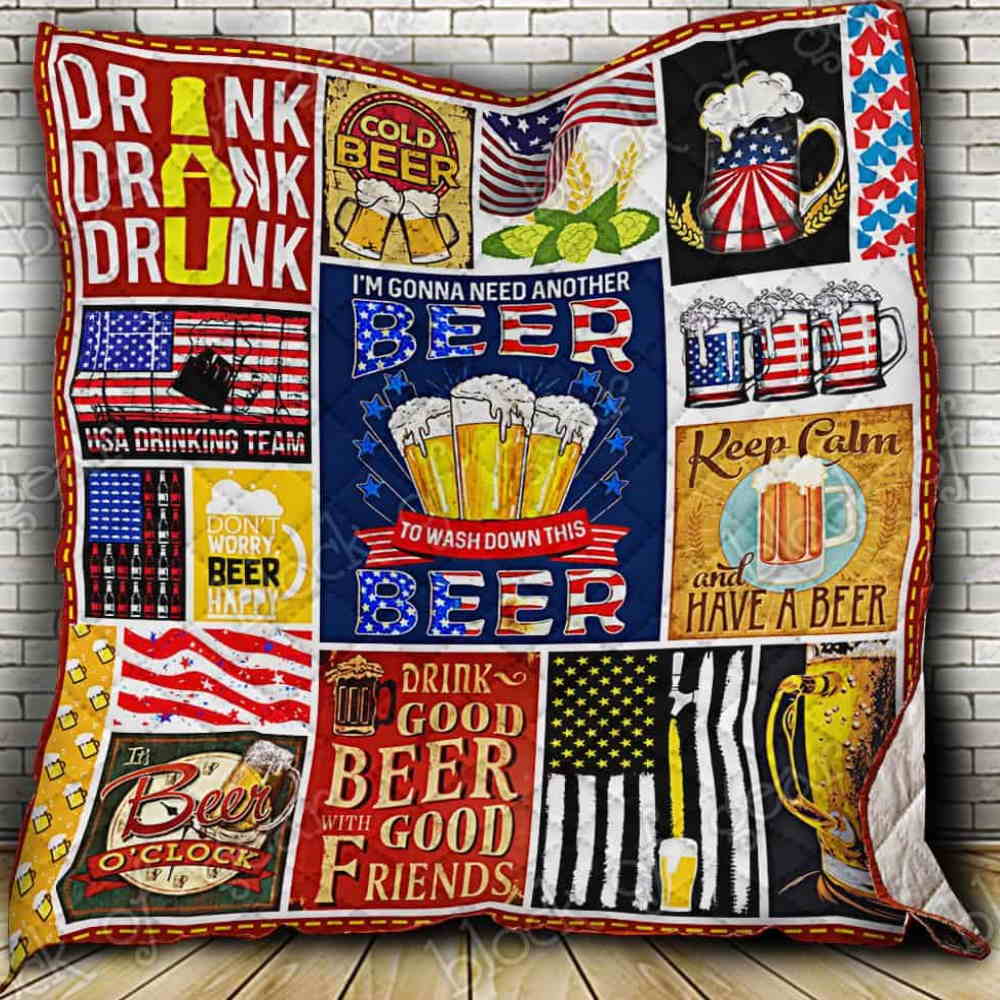 Keep Calm And Have Beer Quilt Blanket