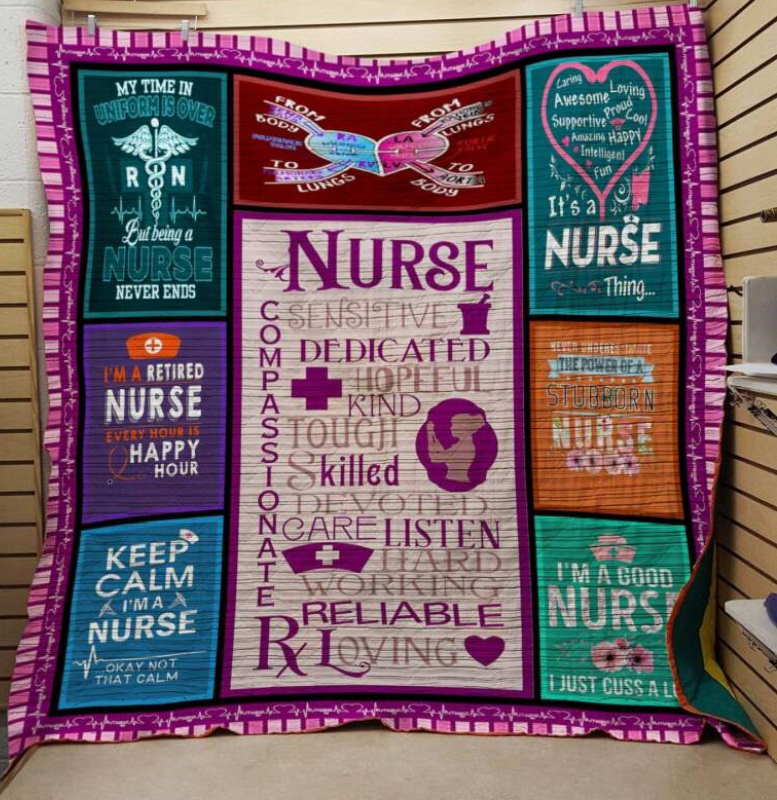 Keep Calm I’Mnurse 3D Quilt Blanket