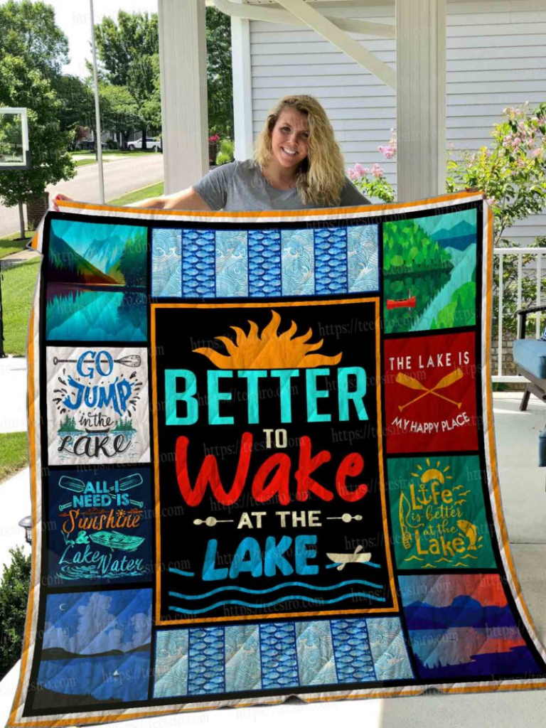 Lake All Over Printed Quilt Blanket