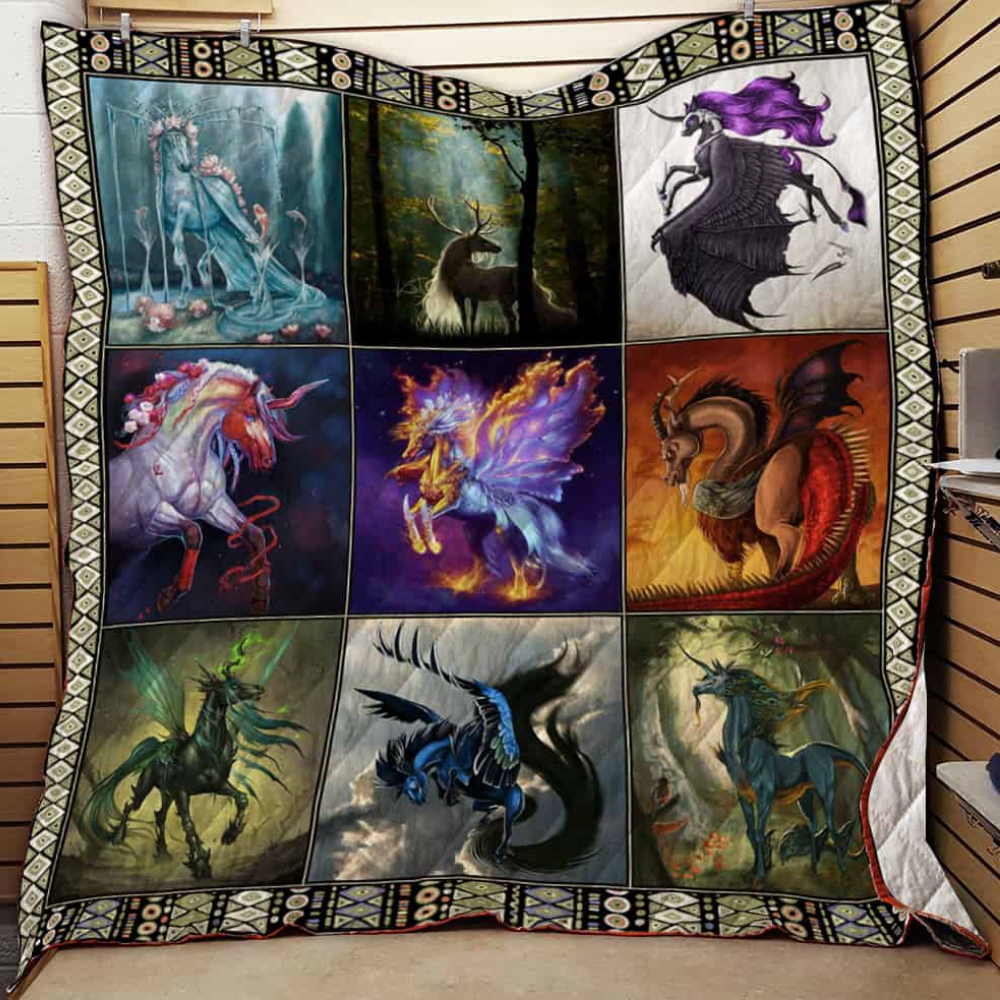 Legendary Creatures Horse 3D Quilt Blanket