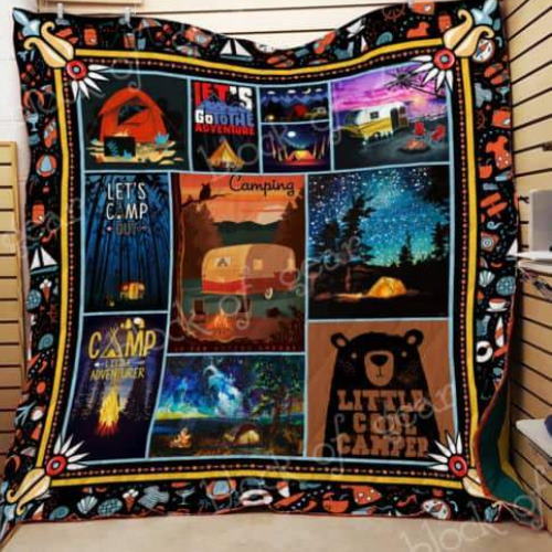 Lets Camp Out Quilt Blanket