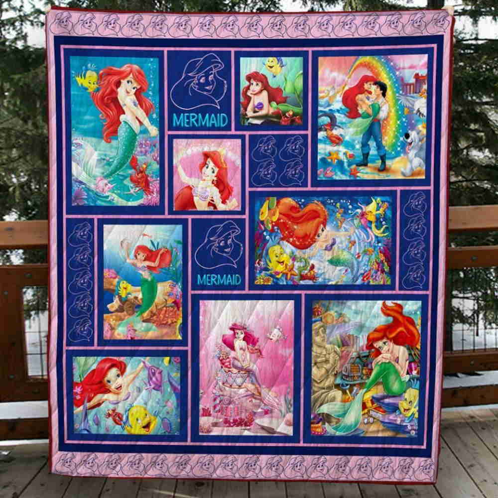 Little Mermaid Quilt Blanket