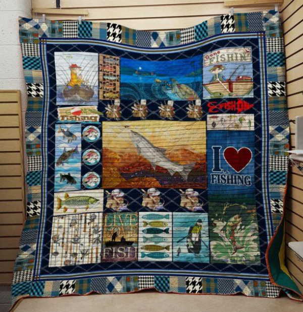 Live. Love. Fishing 3D Quilt Blanket