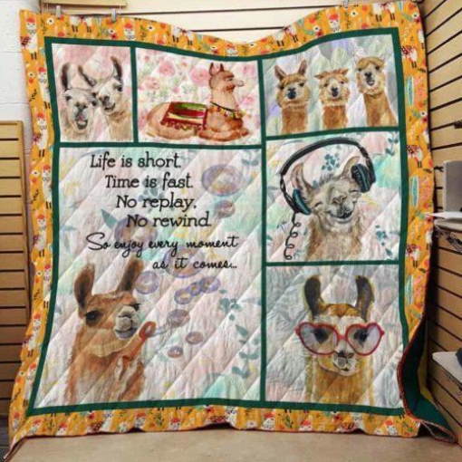 Llama Quotes 3D Quilt Blanket