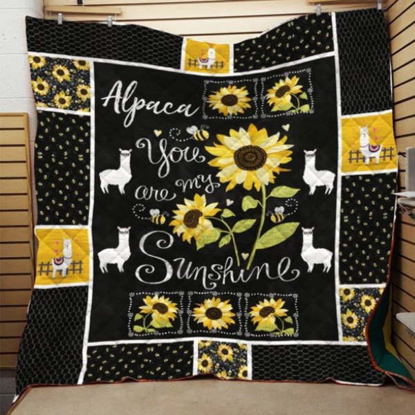 Llama You Are My Sunshine 3D Quilt Blanket