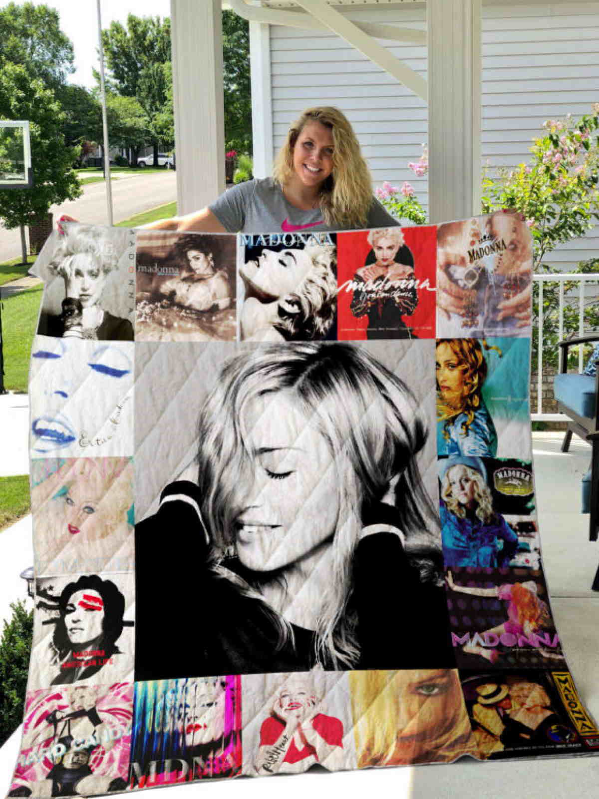 Madonna Style Four 3D Quilt Blanket