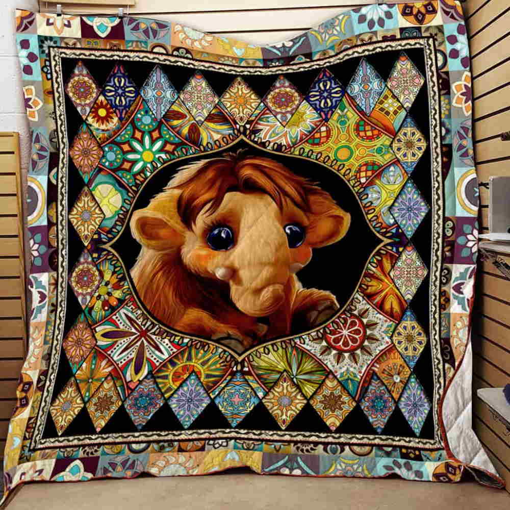 Mammoth 3D Quilt Blanket