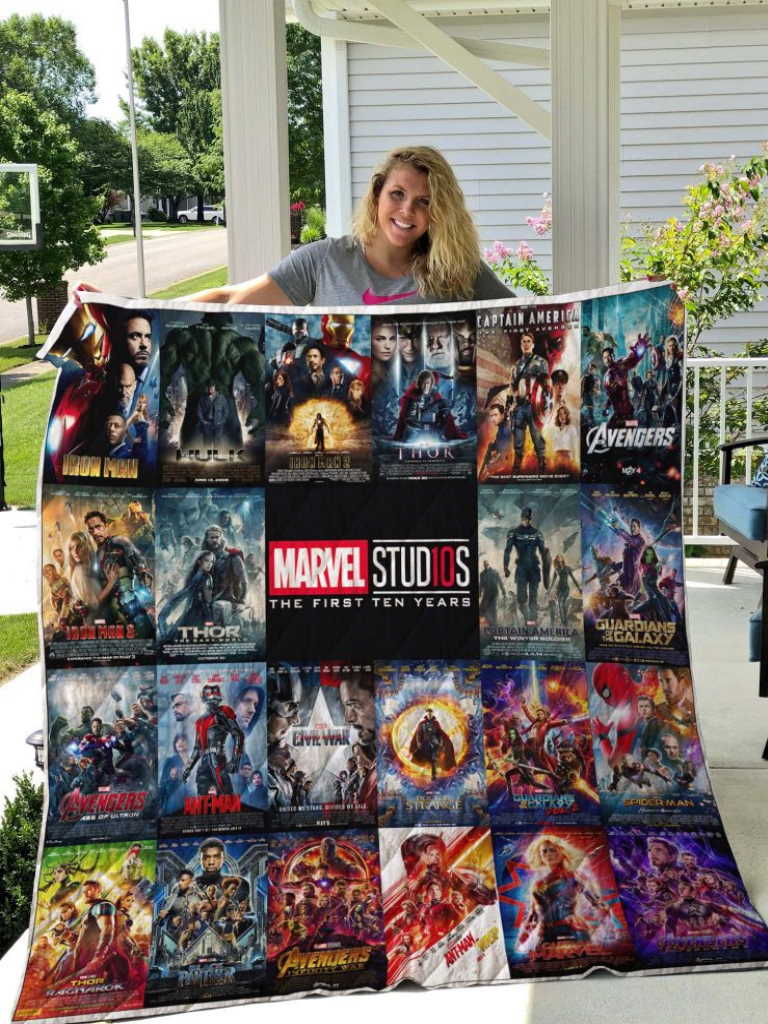 Marvel Movies Quilt Blanket