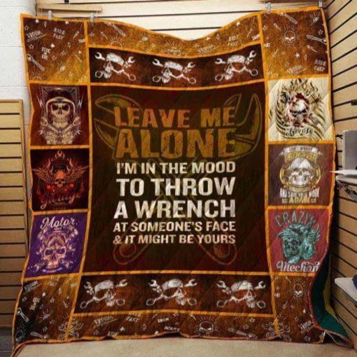 Mechanic Leave Me Alone 3D Quilt Blanket