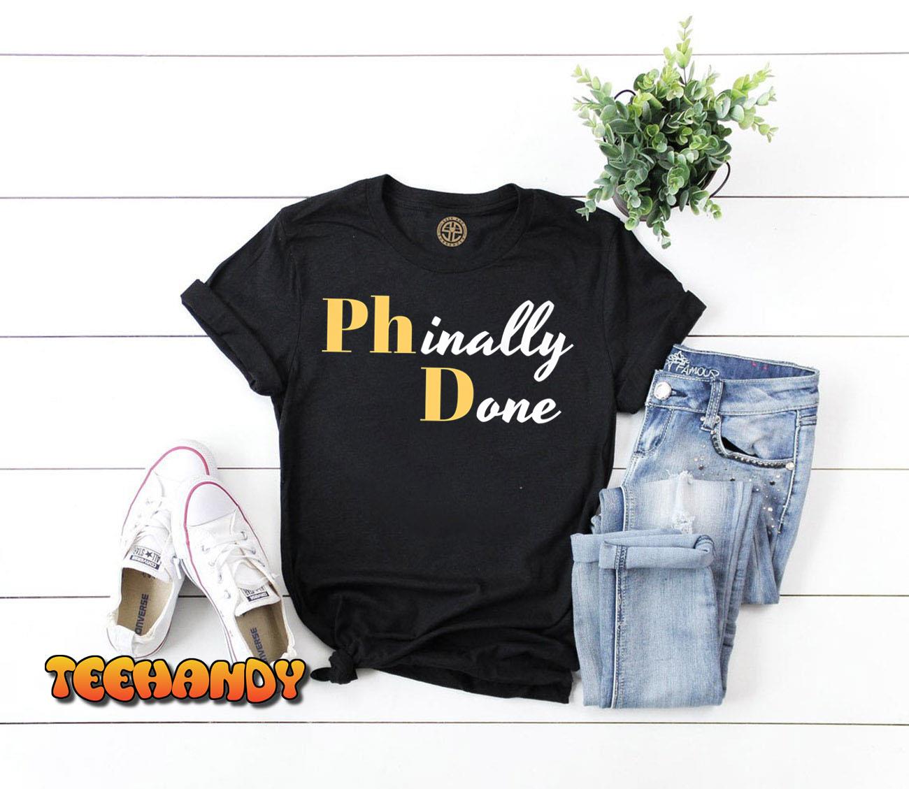 Mens Ph.inally D.one – PhD Graduation Gift Premium T-Shirt